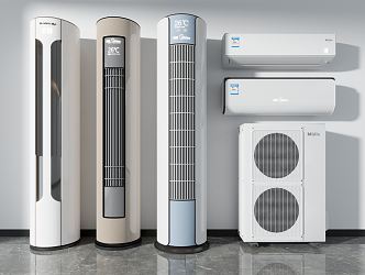 modern air conditioning 3d model