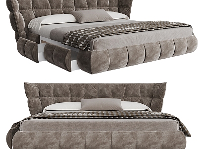 Modern Simple Double Bed model