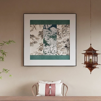 New Chinese Decorative Painting 3d model