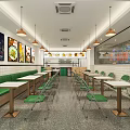 Liu Man Ge Changsha Handmade Noodles Restaurant With Green Exterior And Seating Area