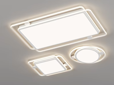 Modern Ceiling Lights With Various Shapes For Home 3d model