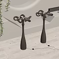 Modern Floor Lamps with Curved Metal Structure for Contemporary Home Interior Decor