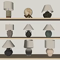 Quiet Wind Pottery Pot Table Lamp 3d model