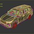 Black Toyota SUV With Red Interior Panoramic Sunroof Silver Wheels And Modern Design
