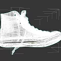White High Top Converse All Star Canvas Shoes With Classic Design And Lace Up