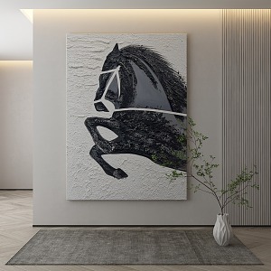 Modern Animal Painting Decorative Painting 3d model