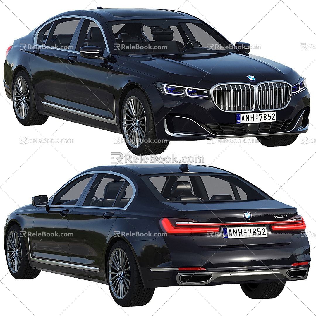 Hyundai BMW Cars 3d model