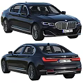 Black BMW Luxury Sedan With Chrome Grille LED Headlights And Alloy Wheels
