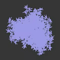 Lush Vibrant Arbor Tree With Green Foliage Purple Blossoms And Graceful Shape
