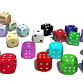 Modern Dice 3d model