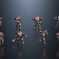 Robot Binding Action Robot Warrior Gundam Mecha Man Science Fiction Man Transformers Mecha Warrior Future Warrior Iron Man Robot 3d model