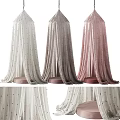 Stylish Decorative Tents Featuring Lightweight Polka Dot Fabric Multiple Colors And Pink Round Base