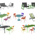Modern Colorful Leisure Chairs With Matching Tables And Various Designs Collection