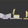 Open Books With Purple Covers Handwritten Notes And Papers Near Quill Pens