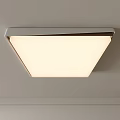 Modern Square Ceiling Light With Sleek Frame And Soft Lighting On Ceiling 3d model
