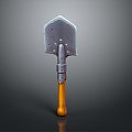 Modern spade spade shovel 3d model