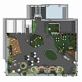 Fun Children's Play Area Layout With Playground Facilities Green Spaces And Seating
