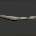 Silver Metal Hand Tool With Long Handle And Flat Head Design Features