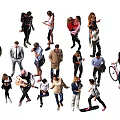 Modern Multiplayer Characters 3d model