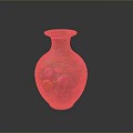 Handcrafted Colorful Floral Pattern Sculpted Vase With Intricate Artistic Details
