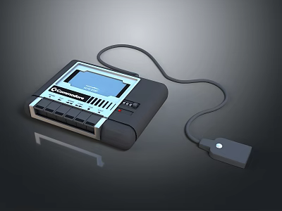 Chauvet Electronic Device With Digital Screen Control Buttons And Power Cable Plug 3d model