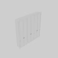 Elegant White Dresser With Circular Brass Handles And Modern Design