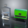Wooden Stone Crafted Devices With Transparent Casing And Green Body
