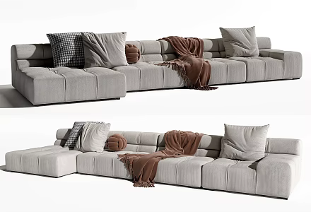 Modern Minotti corner sofa 3d model