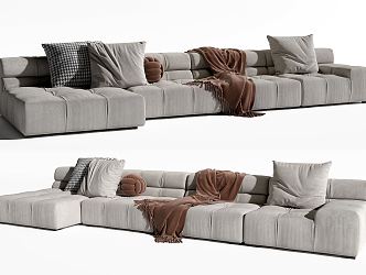 Modern Minotti corner sofa 3d model