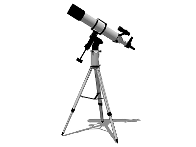 High Precision Commercial Telescope With Stable Tripod Stand For Professional Use 3d model
