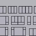 Modern window casement window floor to ceiling window balcony window aluminum alloy window 3d model