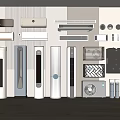 Different Types of Air Conditioner Air Outlets With Wall Mounted and Floor Standing AC Units