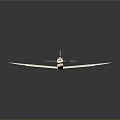 Shiny Red and White Model Airplane With White Wings Tail and Green Propeller