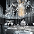 Korean Crystal Ballroom 3d model