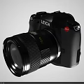 Leica Digital Camera With Black Body And 50mm Professional Lens