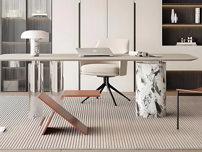 Modern New Chinese Style Desk and Chair Home Decoration Study Single Desk Furniture Interior