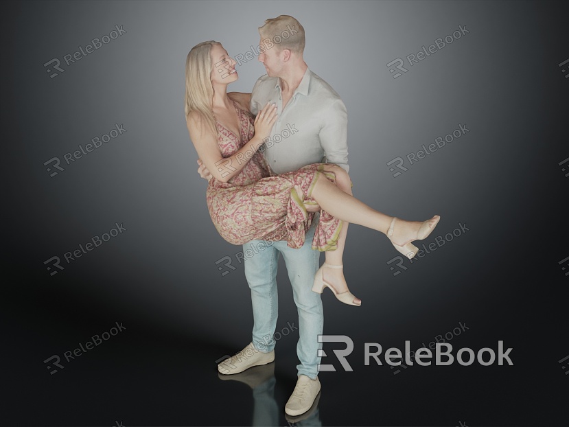 Modern Double Husband Wife Couple model