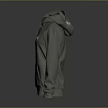 Gray Rockmanila Printed Hoodie With Hooded Design Drawstring And Front Pockets