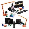 Modern Computer Desktop Laptop 3d model