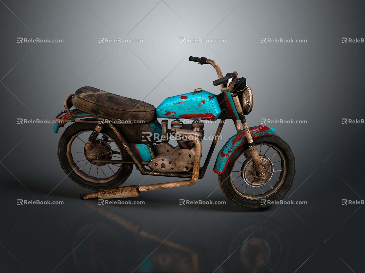 Motorcycle Two-wheeled Motorcycle Cross-country Motorcycle Road Race Motorcycle Motor Vehicle Transport 3d model