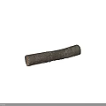 Rustic Stone Wood Log Featuring Natural Bark Texture and Cracked Cross Section