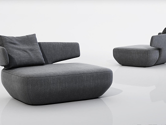 Modern Single Sofa Lazy Single Sofa 3d model