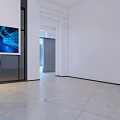 Modern Front Desk Reception Area With Wooden Walls Marble Floor Green Plants And Mirror Walls