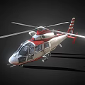 Helicopter aircraft 3d model