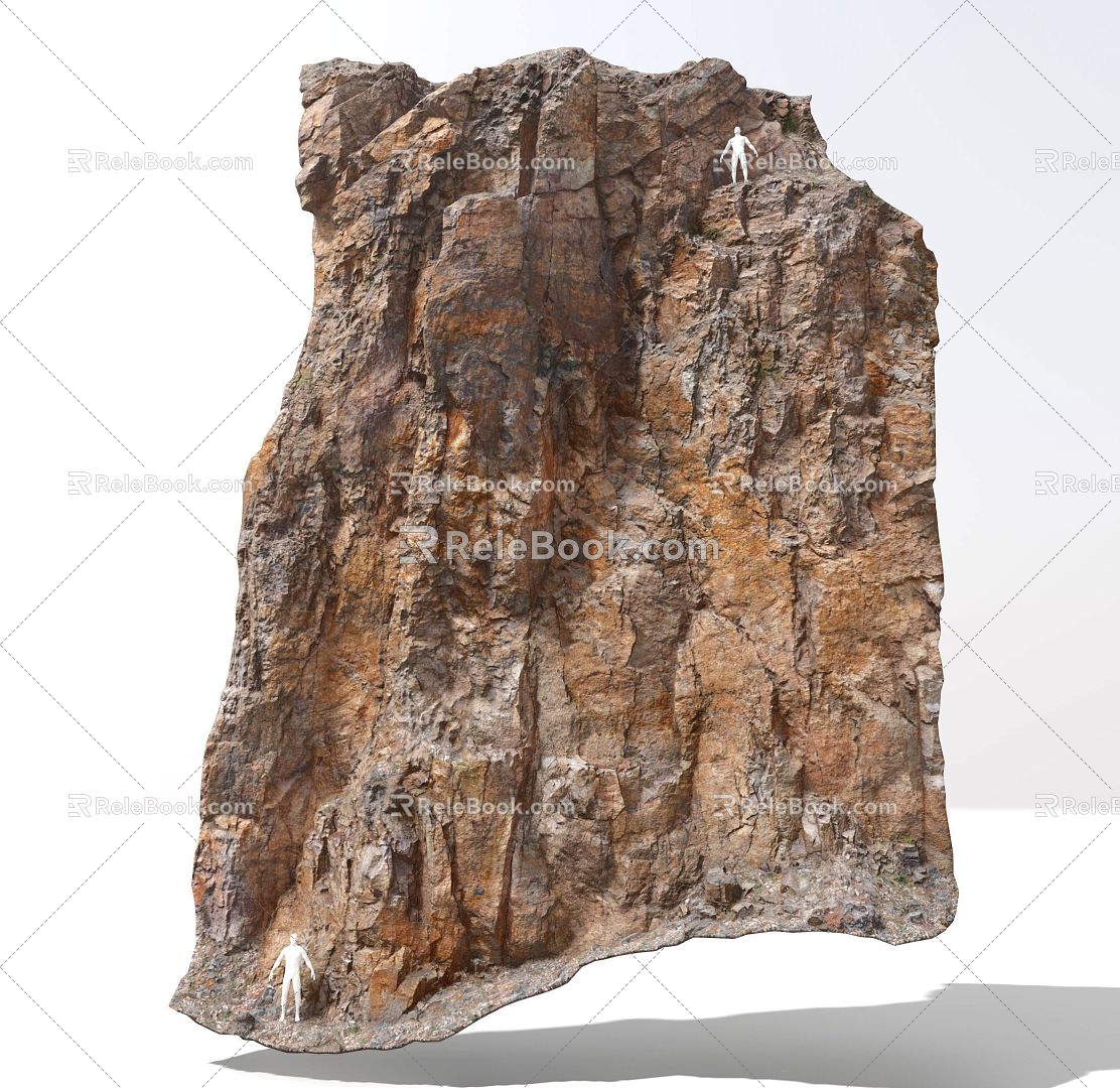 Modern Rock Stone Mountain Boulders 3d model