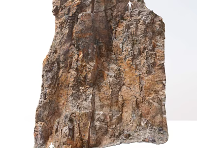 Natural Stone And Wood Material With Rustic Textured Surface For Decorative Design 3d model