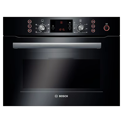 Bosch Black Kitchen Oven With Digital Display Control Knobs And Modern Design 3d model