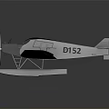 Classic Passenger Aircraft With Red Cross Markings D152 Registration And Wing Number 152