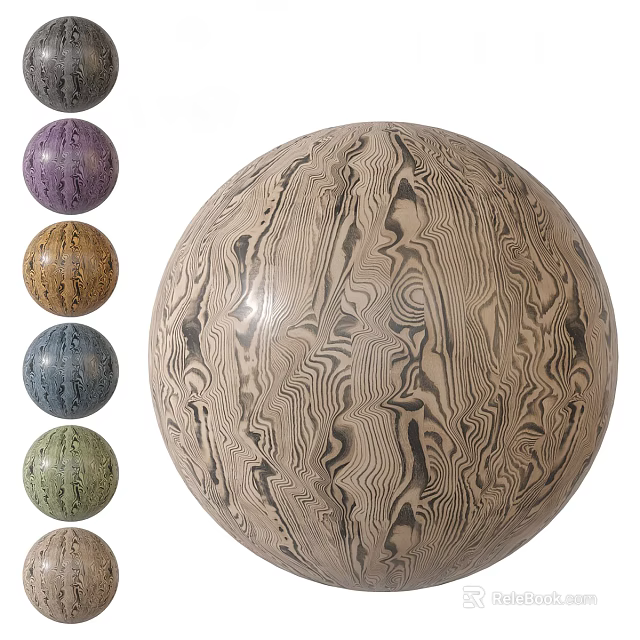 Stylish Wooden Flooring With Natural Grain Patterns And Multiple Color Options 3d model 