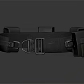 Tactical Adjustable Belt With Multi Buckle Durable Synthetic Material Design 3d model